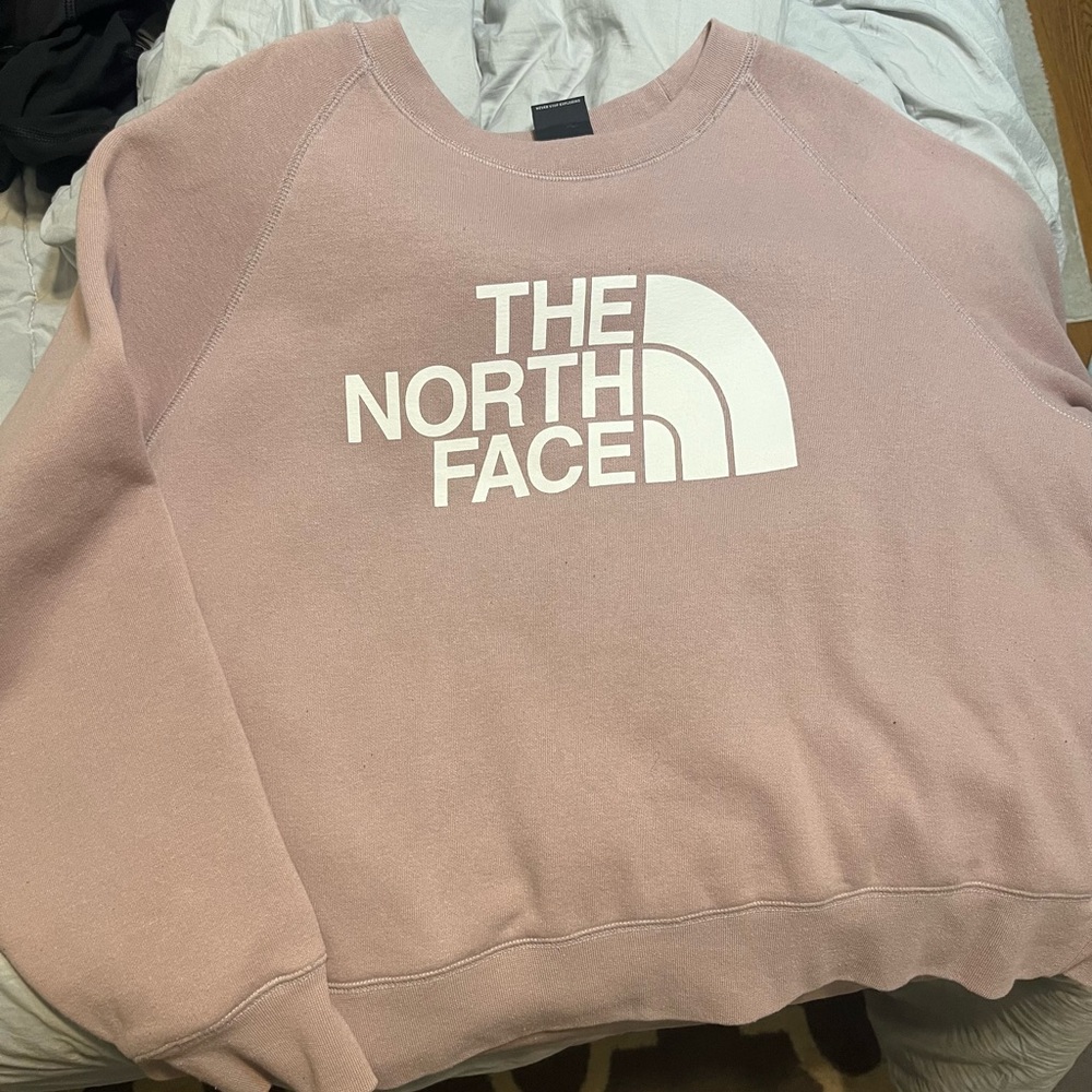 the north face light purple sweatshirt